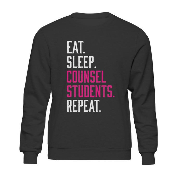 Eat Sleep Counsel Students Repeat Gift Sweatshirt