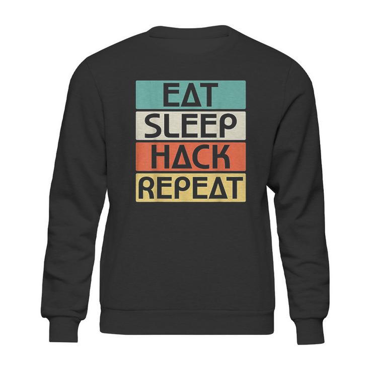 Eat Sleep Hack Repeat Sweatshirt