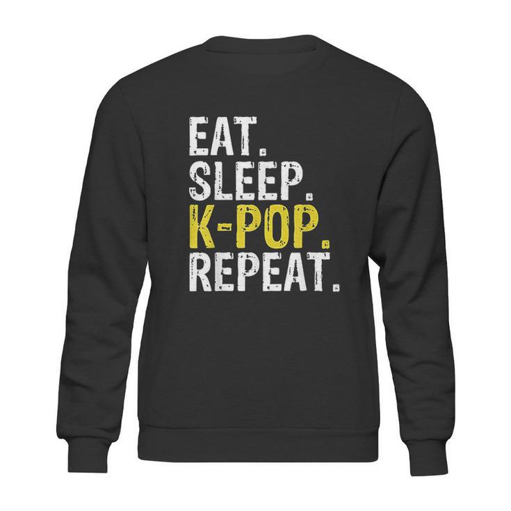 Eat Sleep K Pop Repeat Sweatshirt