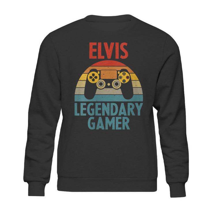 Elvis Gift Name Personalized Funny Gaming Geek Birthday Sweatshirt