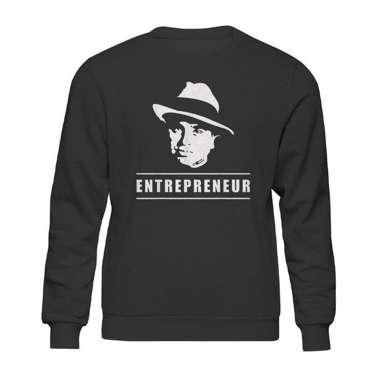 Entrepreneur With Al Capone Design Sweatshirt