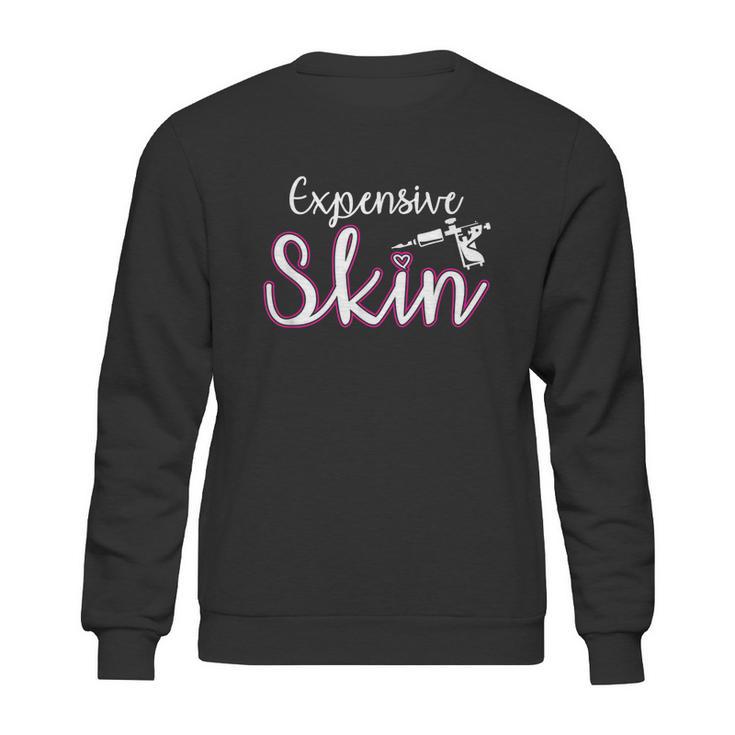 Expensive Skin Tattoo Artist Machine Inked Skin Beards Sweatshirt