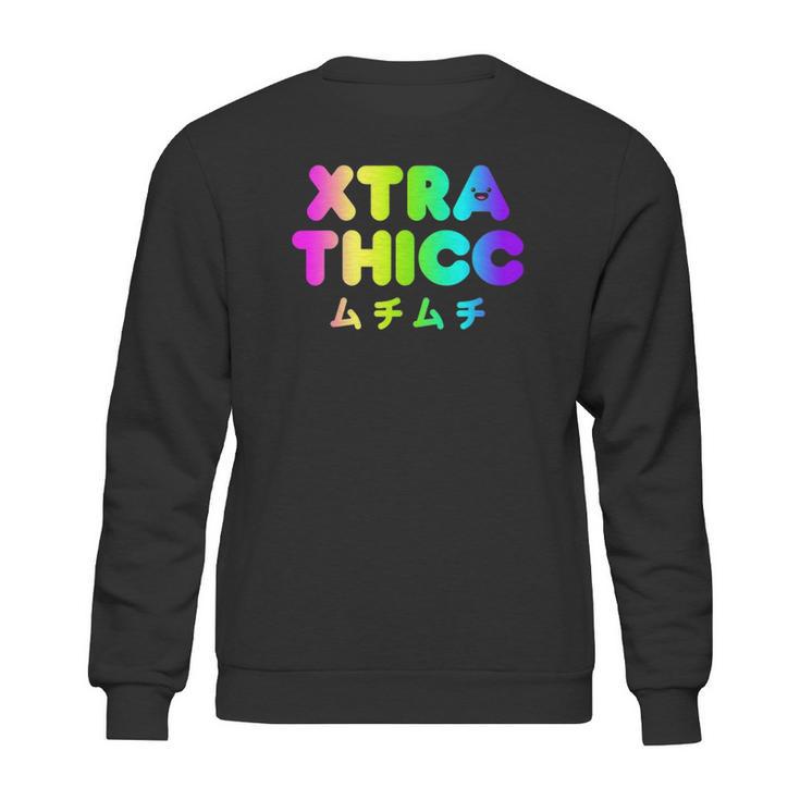 Extra Thicc Japanese Pastel Goth Kawaii Anime Aesthetic Gift Sweatshirt