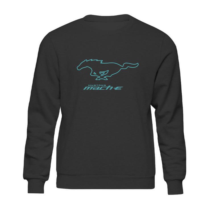 Ford Mustang Mach-E Blue Pony Logo  T-Shirt Sweatshirt