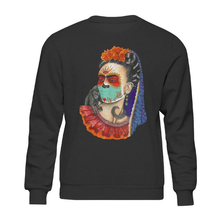 Frida Kahlo Art Girl Sweatshirt