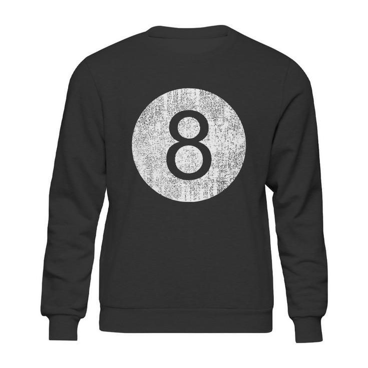 Funny Retro Vintage 8 Ball Logo Sweatshirt