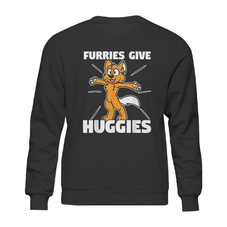 Furry Fandom  Furries Give Hugs Sweatshirt