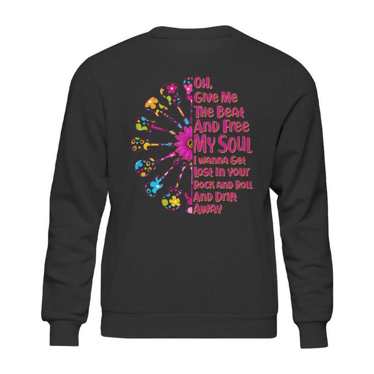 Give Me The Beat Hippie Guitars Sweatshirt