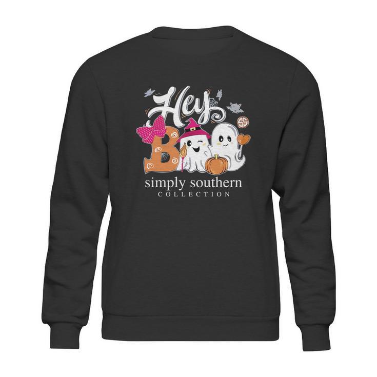 Halloween Hey Boo Simply Southern Collection Sweatshirt