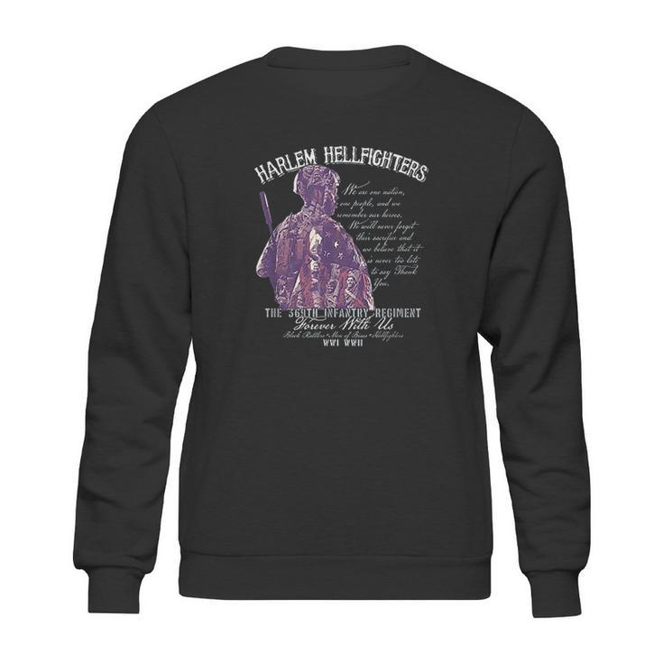 Harlem Hellfighters Soldiers Vintage Black Military History Sweatshirt