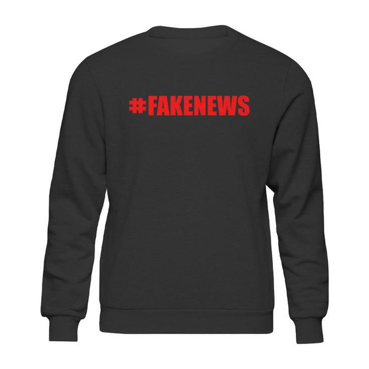 Hashtag Fake News Fakenews Logo Sweatshirt