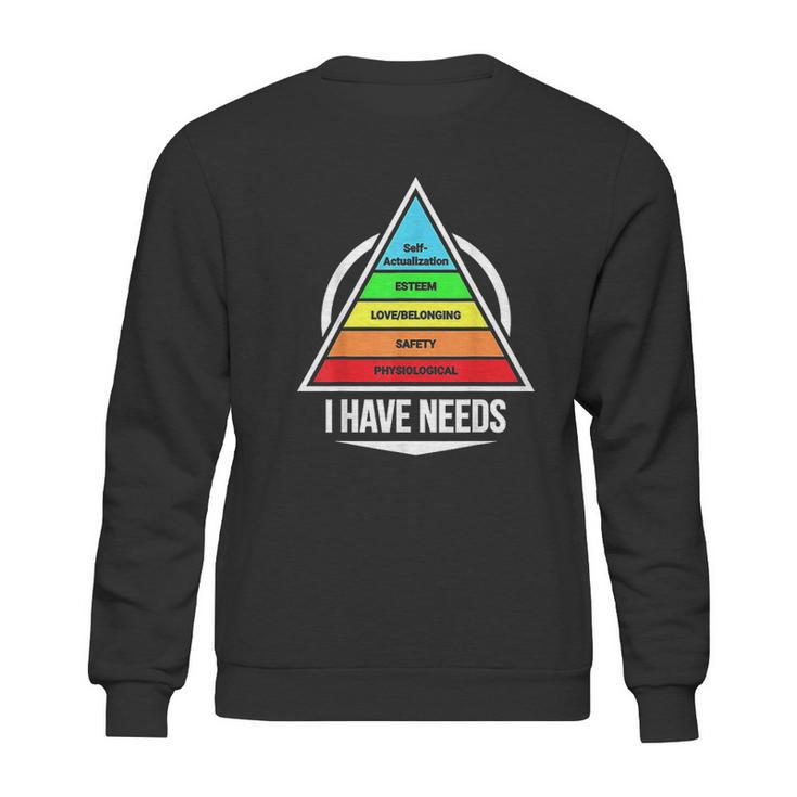 Hierarchy Of Needs Psych Sweatshirt