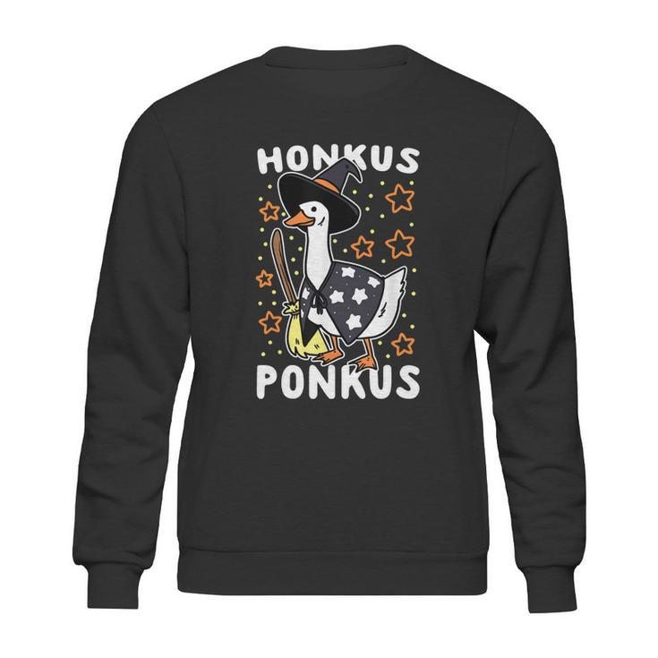 Honkus Ponkus Hocus Pocus Goose Halloween Witch Funny Cute Sweatshirt