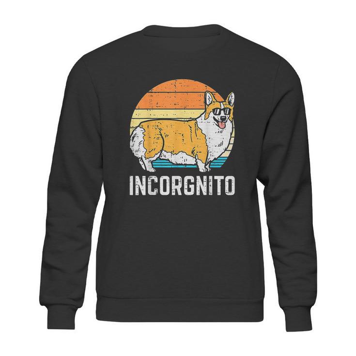 Incorgnito Welsh Corgi Sunset Retro Pet Dog Lover Owner Gift Sweatshirt