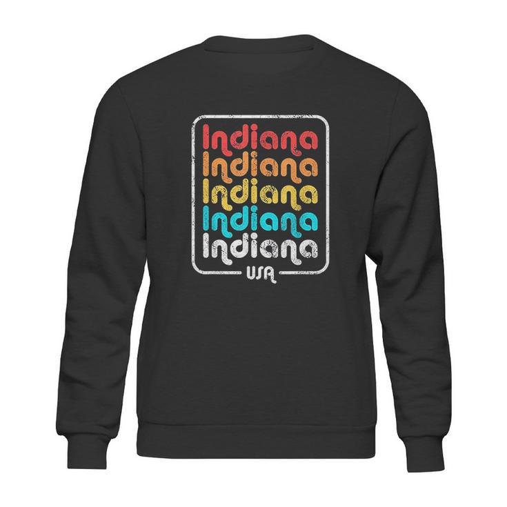 Indiana State Vintage 1970S 1980S Retro Sweatshirt