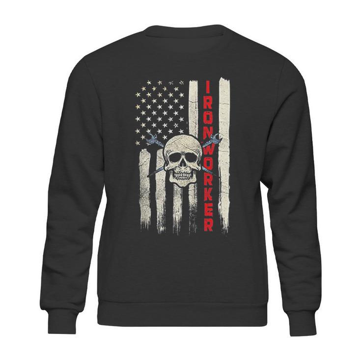 Ironworker Union Gift Design On Back Sweatshirt