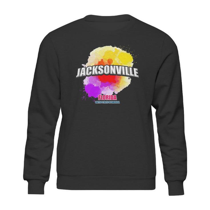 Jacksonville Colorful Retro Logo Sweatshirt