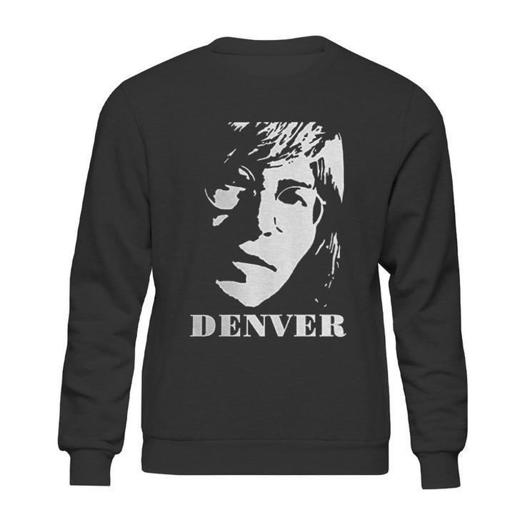 John Denver Tops Short Sleeved Round Neck Sweatshirt