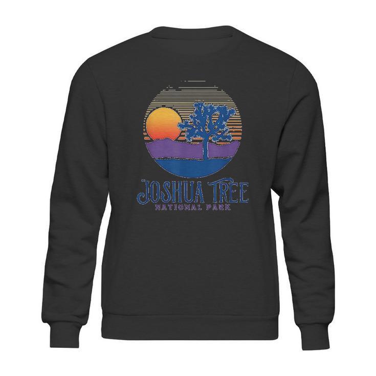 Joshua Tree National Park Vintage Artistic Sunset Mountains Sweatshirt