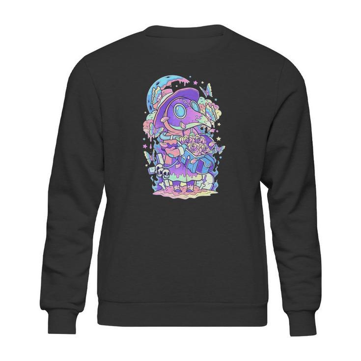 Kawaii Pastel Goth Cute And Creepy Plague Doctor Sweatshirt