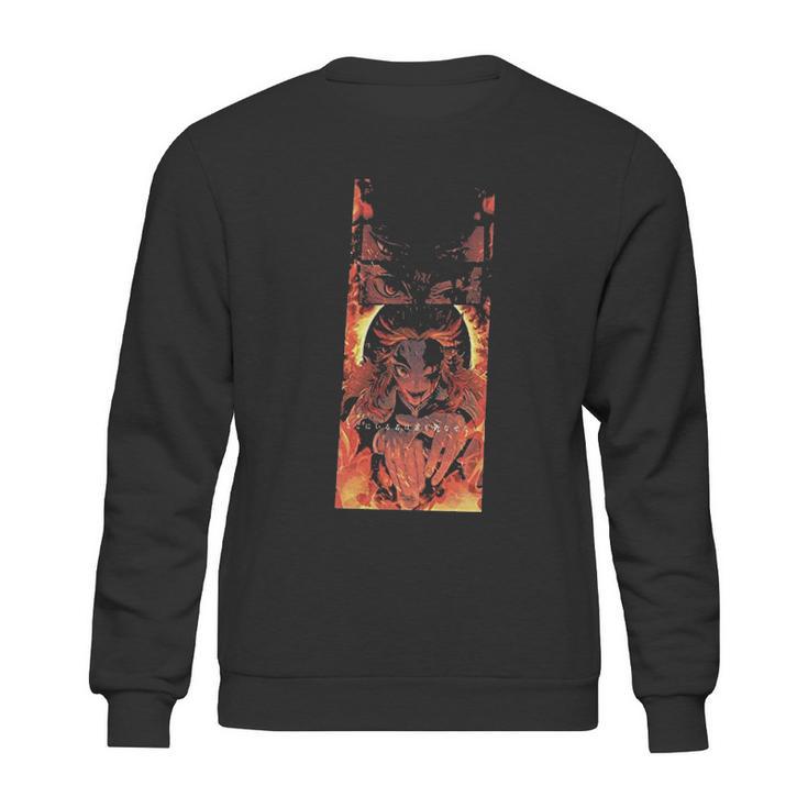 Kimetsu No Yaiba Demon-Slayer On Fire Sweatshirt