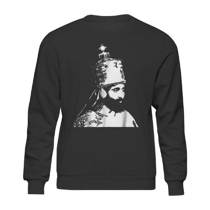 The King Stands Haile Selassie Crown Sweatshirt