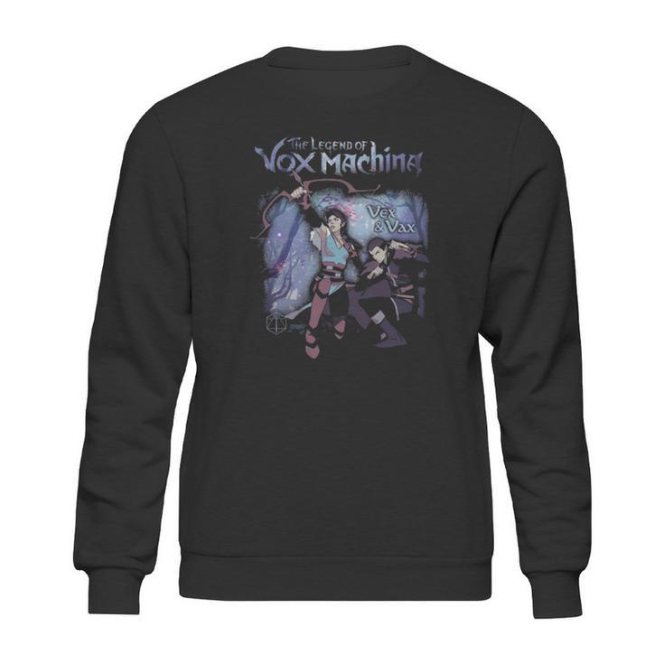 The Legend Of Vox Machina Vex And Vax Forest Scene Sweatshirt