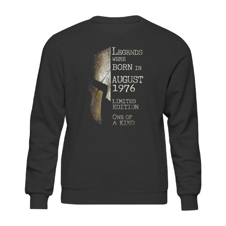 Legends Born In August 1976 45Th Birthday 45 Years Old Sweatshirt