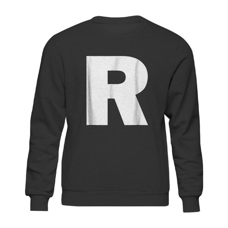 Letter R Alphabet Capital Initial Spell Word Sweatshirt