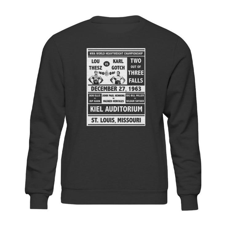 Lou Thesz Vs Karl Gotch Poster Sweatshirt