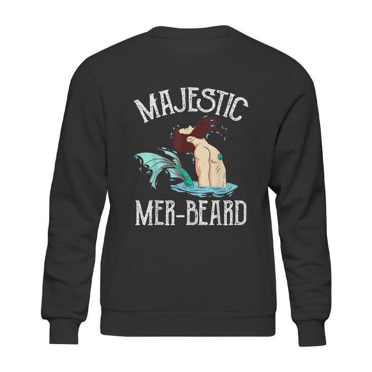 Majestic Merbeard Funny Merman Manly Merman Sweatshirt