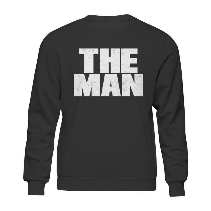 The Man Distressed Logo Sweatshirt