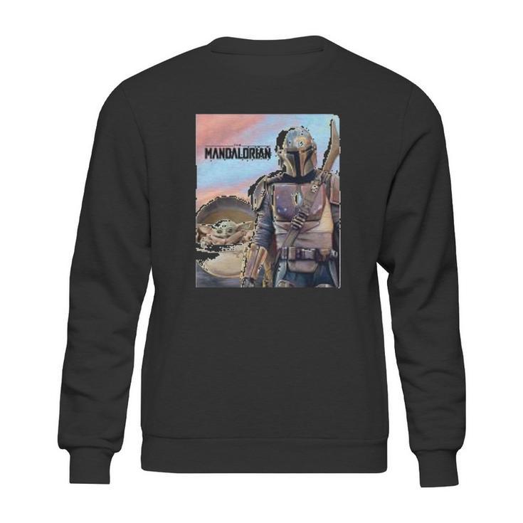 The Mandalorian The Child Painting Sweatshirt