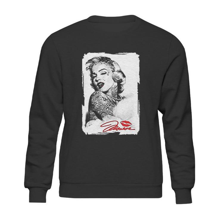 Marilyn Monroe Tattooed Sweatshirt