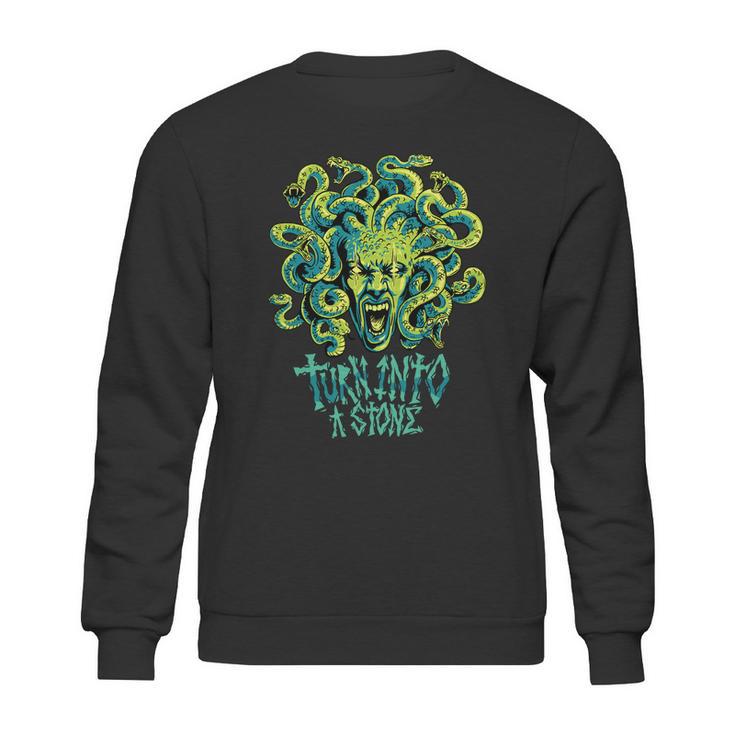 Medusa Monster Turn Into Stone Sweatshirt