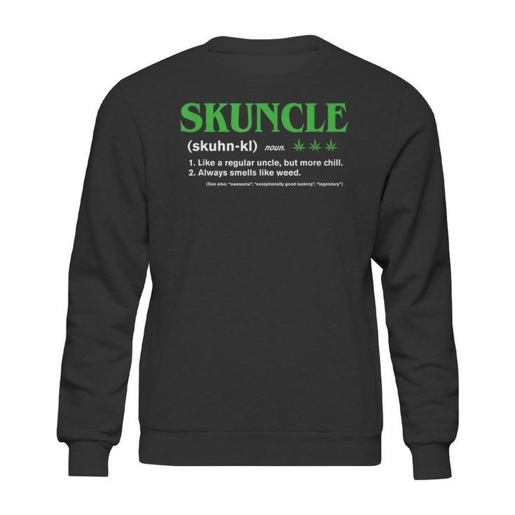 Mens Skuncle Definition - Funny Gift For Marijuana Weed Fun Uncle T-Shirt Sweatshirt