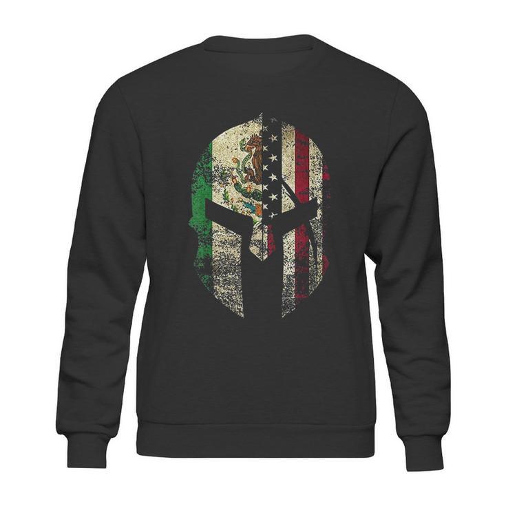 Mexican American Spartan Helmet Chicano Pride Sweatshirt