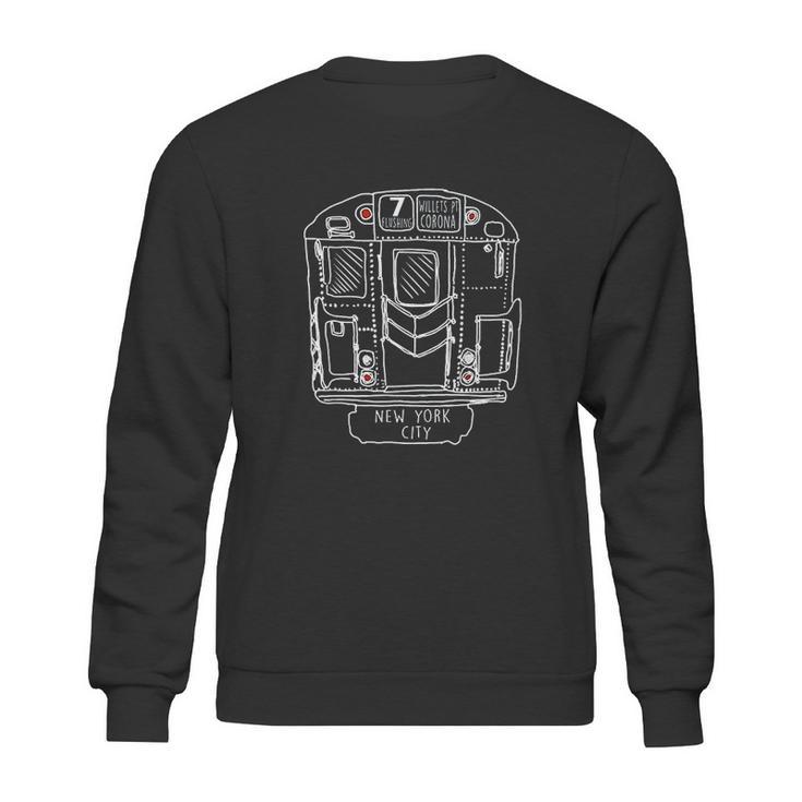 New York City Subway Train Vintage Nyc Train Sweatshirt