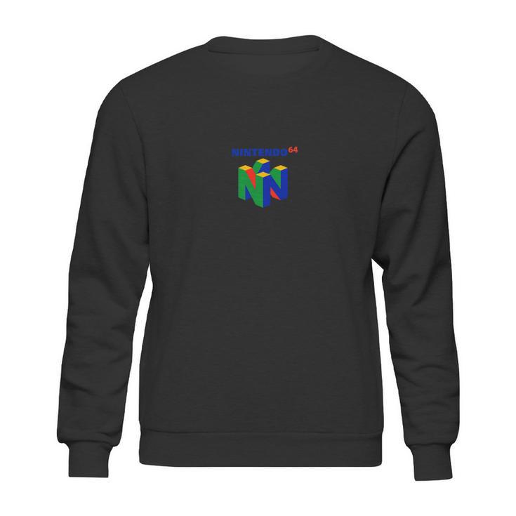 Nintendo 64 Logo Hq High Quality Nintendo Nintendo 6464 Logo Mario Sweatshirt