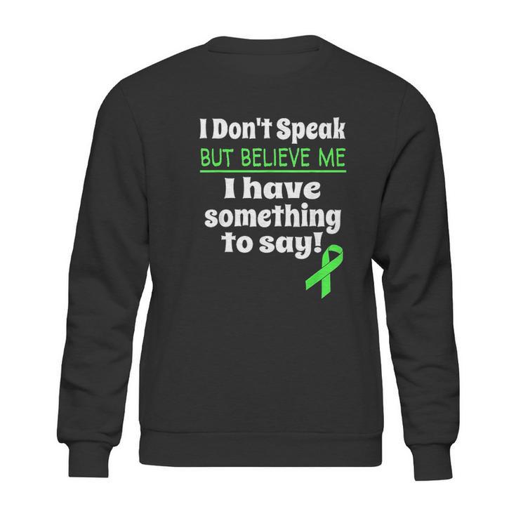 Non Verbal Awareness Cerebral Palsy Brain Damage Awareness Sweatshirt