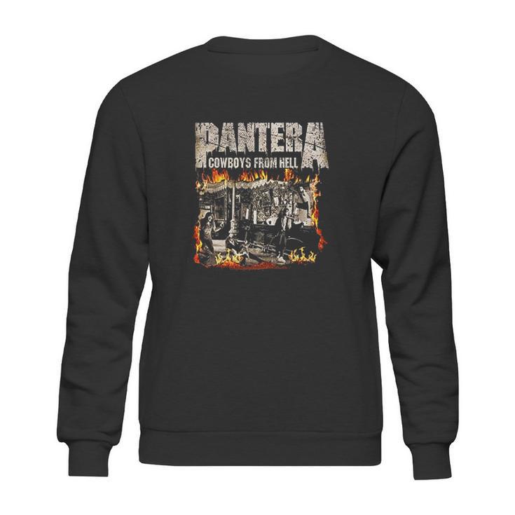 Pantera Official Cowboys From Hell Cover Fire Sweatshirt