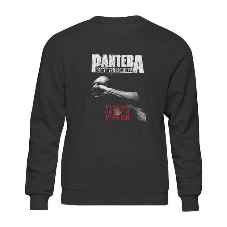 Pantera Vulgar Display Of Power  Print Design Sweatshirt