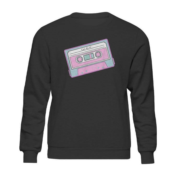 Pastel Goth Style Cartoon Tape Sweatshirt