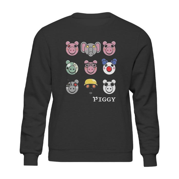 Piggy  Faces Kids Sweatshirt