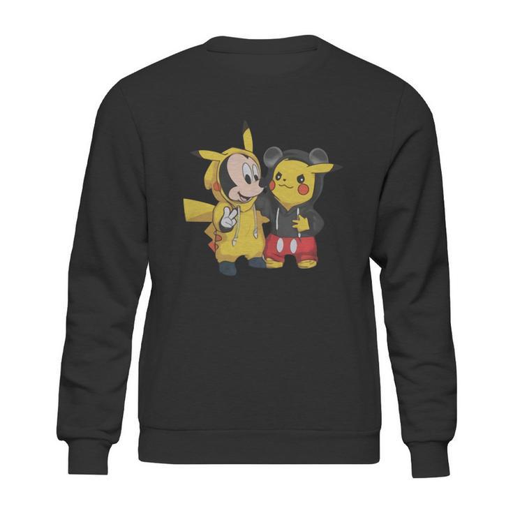 Pikachu And Mickey Sweatshirt