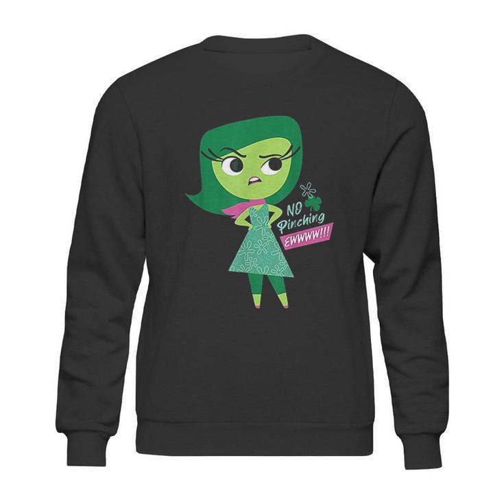 Pixar Inside Out Disgust Ew No Pinching St Patricks Day Sweatshirt