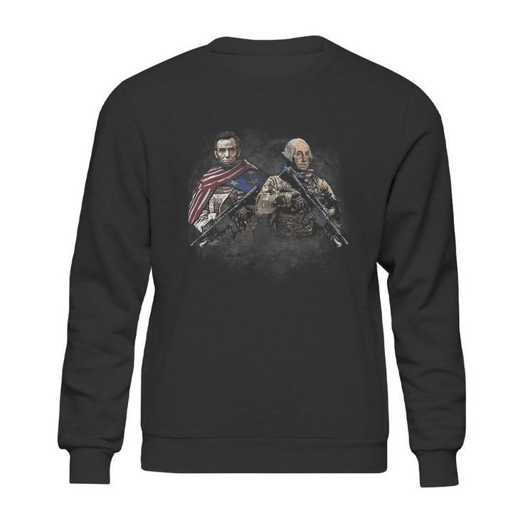 Presidential Soldiers Abraham Lincoln And George Washington Tshirt Sweatshirt