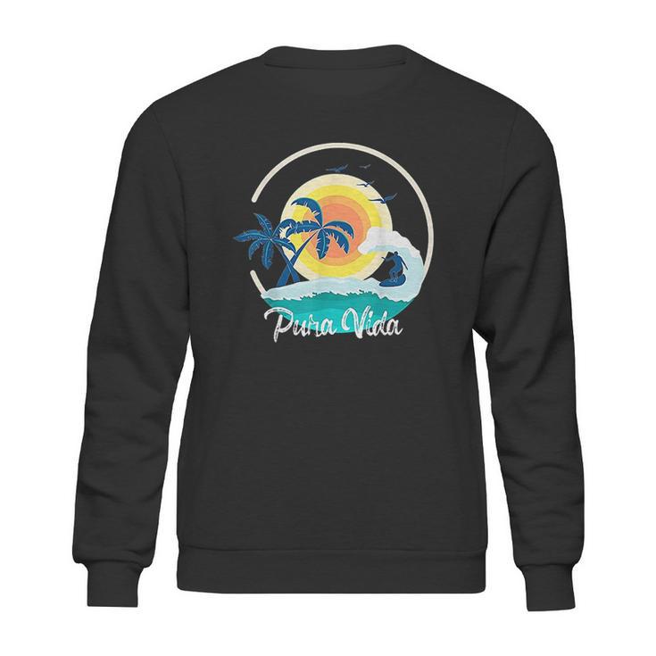 Pura Vida Costa Rica Toucan Tropical Surf Beach Gift Sweatshirt