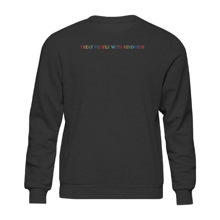 Queer Lgbtq Love Equality Bi Treat People With Kindness Sweatshirt