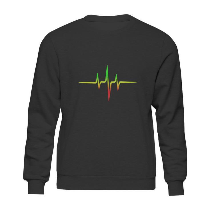 Reggae Music Pulse Frequency Sweatshirt